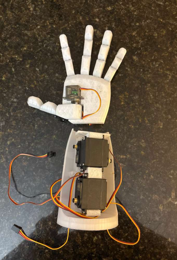 EMG-Controlled Prosthetic Robotic Hand research process 1